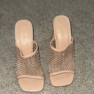 Chic Mesh Heeled Sandals